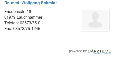 Dr med wolfgang schmidt 256002