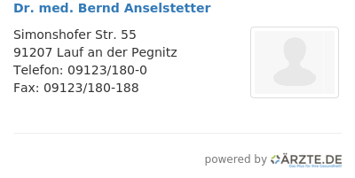 Dr med bernd anselstetter 644101