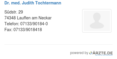 Dr med judith tochtermann