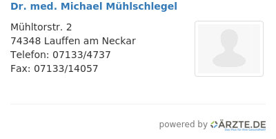 Dr med michael muehlschlegel