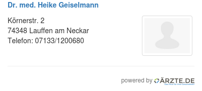 Dr med heike geiselmann