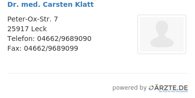 Dr med carsten klatt 598547