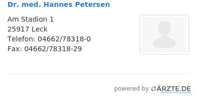 Dr med hannes petersen 649132