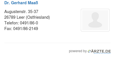 Dr gerhard maass