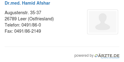 Dr med hamid afshar