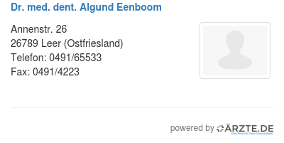 Dr med dent algund eenboom