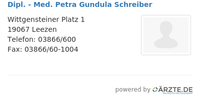 Dipl med petra gundula schreiber