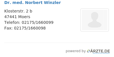 Dr med norbert winzler