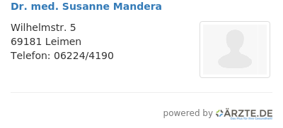 Dr med susanne mandera