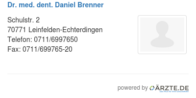 Dr med dent daniel brenner