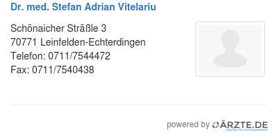 Dr med stefan adrian vitelariu