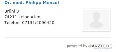 Dr med philipp menzel