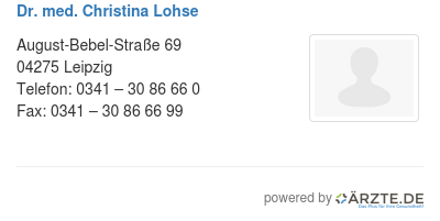 Dr med christina lohse