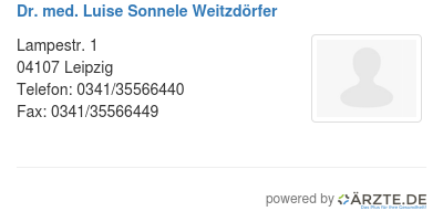Dr med luise sonnele weitzdoerfer