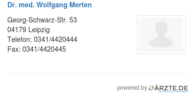 Dr med wolfgang merten