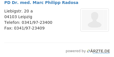 Pd dr med marc philipp radosa
