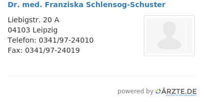 Dr med franziska schlensog schuster 595638