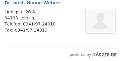 Dr med hanne welper