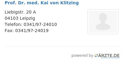 Prof dr med kai von klitzing