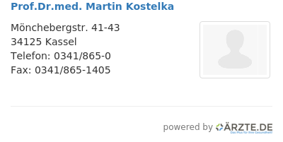 Prof dr med martin kostelka