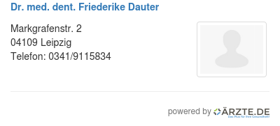 Dr med dent friederike dauter 565537