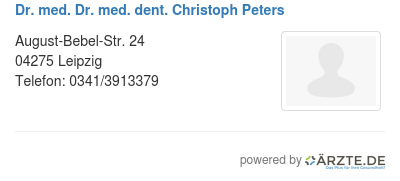 Dr med dr med dent christoph peters 551542