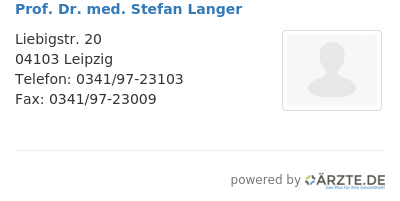 Prof dr med stefan langer