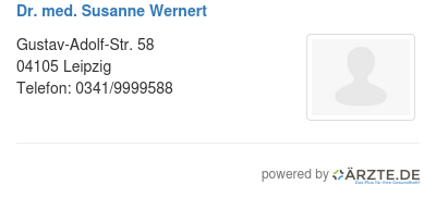 Dr med susanne wernert