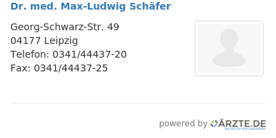 Dr med max ludwig schaefer