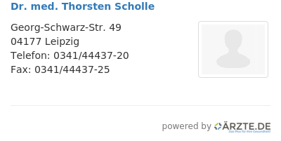 Dr med thorsten scholle