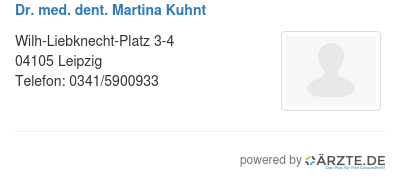Dr med dent martina kuhnt