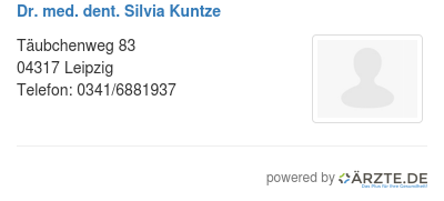 Dr med dent silvia kuntze