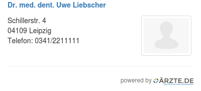 Dr med dent uwe liebscher