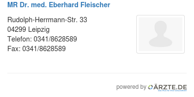 Mr dr med eberhard fleischer