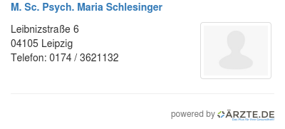 M sc psych maria schlesinger