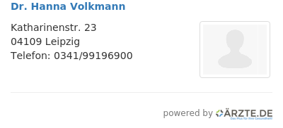 Dr hanna volkmann