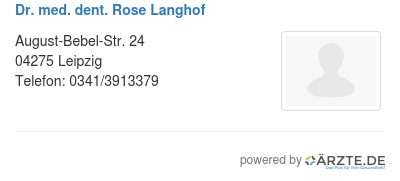 Dr med dent rose langhof