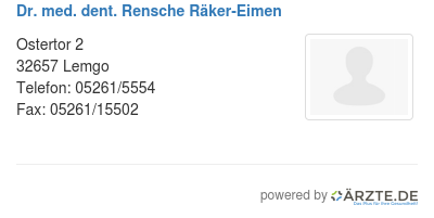 Dr med dent rensche raeker eimen