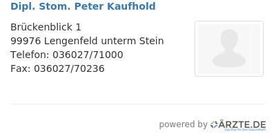 Dipl stom peter kaufhold