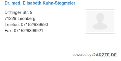 Dr med elisabeth kuhn stegmeier