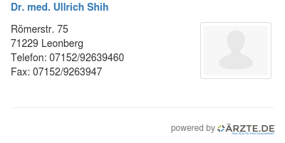 Dr med ullrich shih