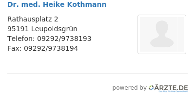 Dr med heike kothmann