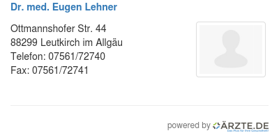 Dr med eugen lehner