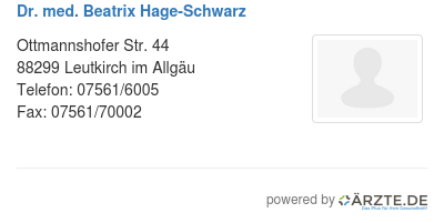 Dr med beatrix hage schwarz