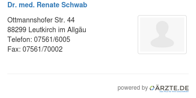 Dr med renate schwab
