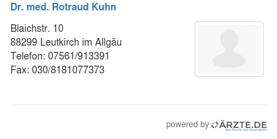 Dr med rotraud kuhn