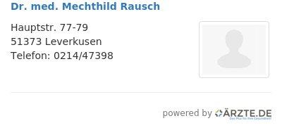 Dr med mechthild rausch