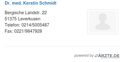 Dr med kerstin schmidt 314795