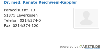 Dr med renate reichwein kappler