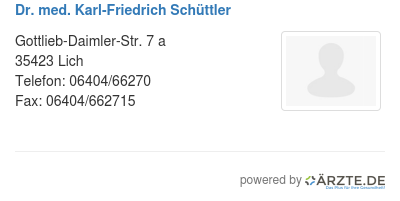 Dr med karl friedrich schuettler 578583